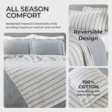 Valencia Cotton Reversible Medium Weight Matelasse Bedspread Set