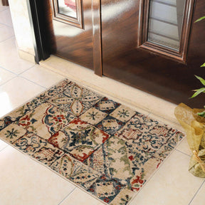Vanessa Vintage Floral Patchwork Indoor Area Rug Or Runner Rug