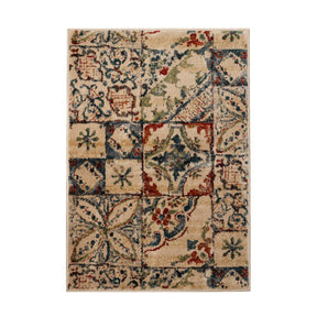 Vanessa Vintage Floral Patchwork Indoor Area Rug Or Runner Rug