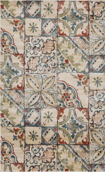 Vanessa Vintage Floral Patchwork Indoor Area Rug Or Runner Rug