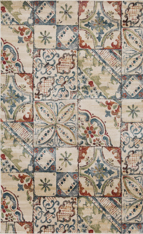 Vanessa Vintage Floral Patchwork Indoor Area Rug Or Runner Rug