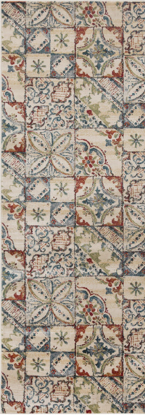Vanessa Vintage Floral Patchwork Indoor Area Rug Or Runner Rug