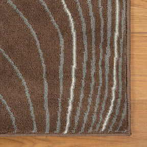 Veer Modern Abstract Wood Grain Indoor Area Rug Or Runner