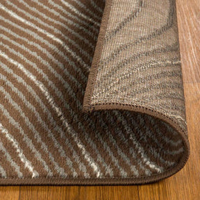 Veer Modern Abstract Wood Grain Indoor Area Rug Or Runner