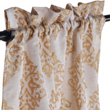 Venetian Damask Jacquard Grommet Traditional Curtain Panel Set