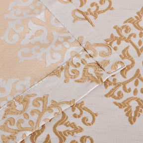 Venetian Damask Jacquard Grommet Traditional Curtain Panel Set