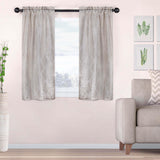 Venetian Damask Jacquard Grommet Traditional Curtain Panel Set