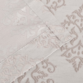 Venetian Damask Jacquard Grommet Traditional Curtain Panel Set