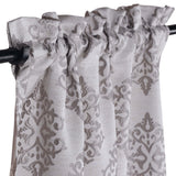 Venetian Damask Jacquard Grommet Traditional Curtain Panel Set