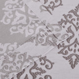Venetian Damask Jacquard Grommet Traditional Curtain Panel Set