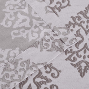 Venetian Damask Jacquard Grommet Traditional Curtain Panel Set