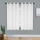 Venetian Damask Jacquard Grommet Traditional Curtain Panel Set