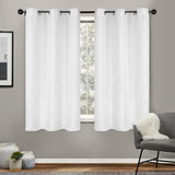 Venetian Damask Jacquard Grommet Traditional Curtain Panel Set