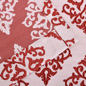 Venetian Damask Jacquard Grommet Traditional Curtain Panel Set