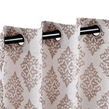 Venetian Damask Jacquard Grommet Traditional Curtain Panel Set