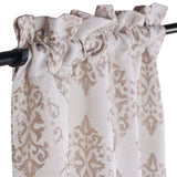 Venetian Damask Jacquard Grommet Traditional Curtain Panel Set