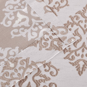 Venetian Damask Jacquard Grommet Traditional Curtain Panel Set