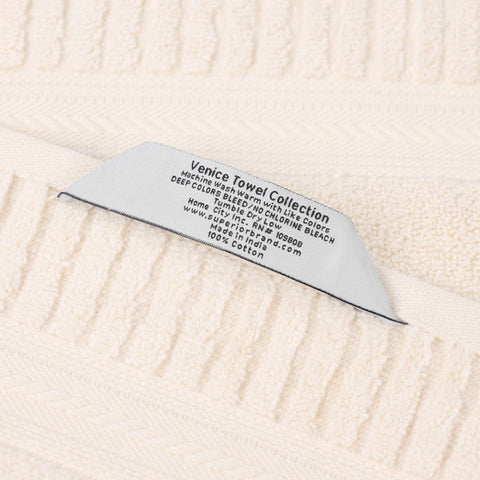 Venice Zero Twist Cotton Medium Weight Absorbent 3 Piece Towel Set