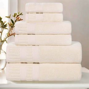 Venice Zero Twist Cotton Medium Weight Absorbent 6 Piece Towel Set