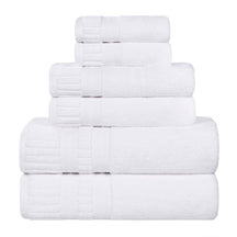Venice Zero Twist Cotton Medium Weight Absorbent 6 Piece Towel Set