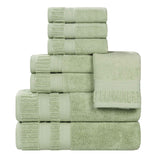 Zero Twist Cotton Towels 8 Piece Venice Collection