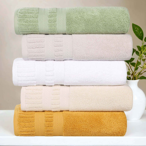 Zero Twist Cotton Towels 8 Piece Venice Collection