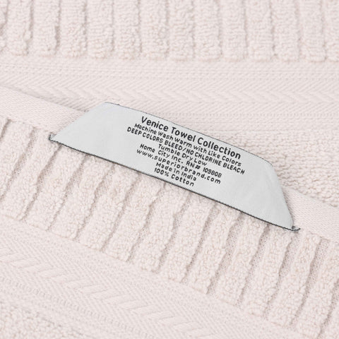 Zero Twist Cotton Hand Towels 6 Piece Venice Collection