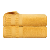 Zero Twist Cotton Medium Weight Soft Bath Towel Set of 2