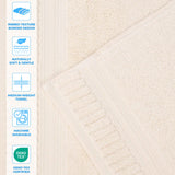 Zero Twist Cotton Medium Weight Soft Bath Towel Set of 2
