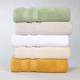 Zero Twist Cotton Medium Weight Soft Bath Towel Set of 2