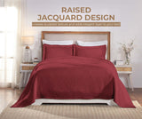 Victory Cotton Matelasse Scrolling Medallion Airy Bedspread Set