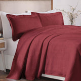 Victory Cotton Matelasse Scrolling Medallion Airy Bedspread Set