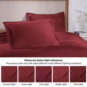 Victory Cotton Matelasse Scrolling Medallion Airy Bedspread Set