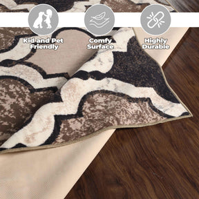 Viking Contemporary Geometric Trellis Indoor Area Rug or Runner