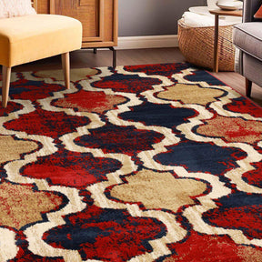 Viking Contemporary Geometric Trellis Indoor Area Rug or Runner