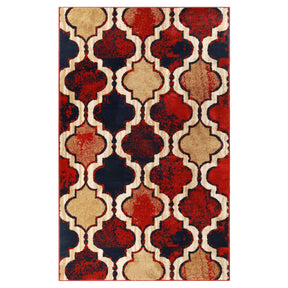 Viking Contemporary Geometric Trellis Indoor Area Rug or Runner