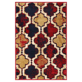 Viking Contemporary Geometric Trellis Indoor Area Rug or Runner