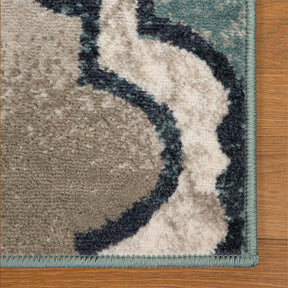 Viking Contemporary Geometric Trellis Indoor Area Rug or Runner