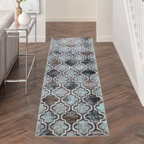 Viking Contemporary Geometric Trellis Indoor Area Rug or Runner