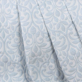 Vineyard Cotton Blend Medium Weight Matelasse Floral Scroll Coverlet