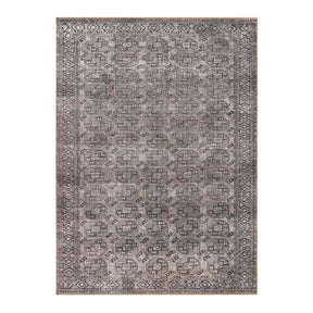 Vintage Oriental Geometric Power-Loomed Indoor Area Rug
