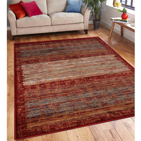 Vista Vintage Artistic Striped Lines Indoor Area Rug or Runner Rug