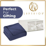 100% Cotton Waffle Blanket – Cooling Waffle Weave, Lightweight & Breathable