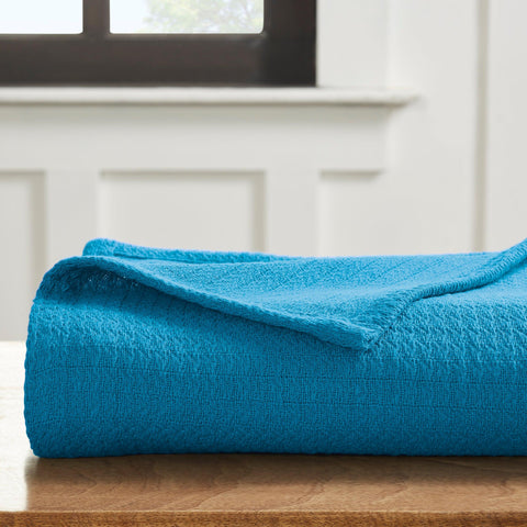 100% Cotton Waffle Blanket – Cooling Waffle Weave, Lightweight & Breathable
