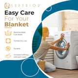 100% Cotton Waffle Blanket – Cooling Waffle Weave, Lightweight & Breathable