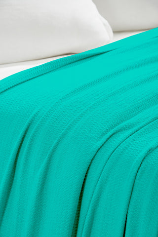 100% Cotton Waffle Blanket – Cooling Waffle Weave, Lightweight & Breathable