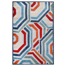 Waimea Geometric Coastal Rugs Indoor Outdoor Area Rug