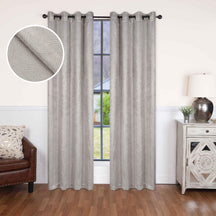 Waverly Geometric Washable Room Darkening Blackout Curtains, Set of 2