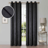 Waverly Geometric Washable Room Darkening Blackout Curtains, Set of 2
