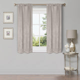 Waverly Geometric Washable Room Darkening Blackout Curtains, Set of 2